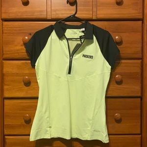 Green Bay Packers Annika Golf Shirt Size Medium